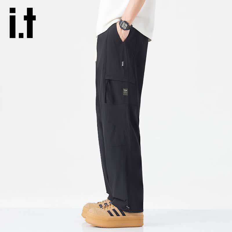 Izzue IT Men s Quick-Dry Straight-Leg Casual Pants XL