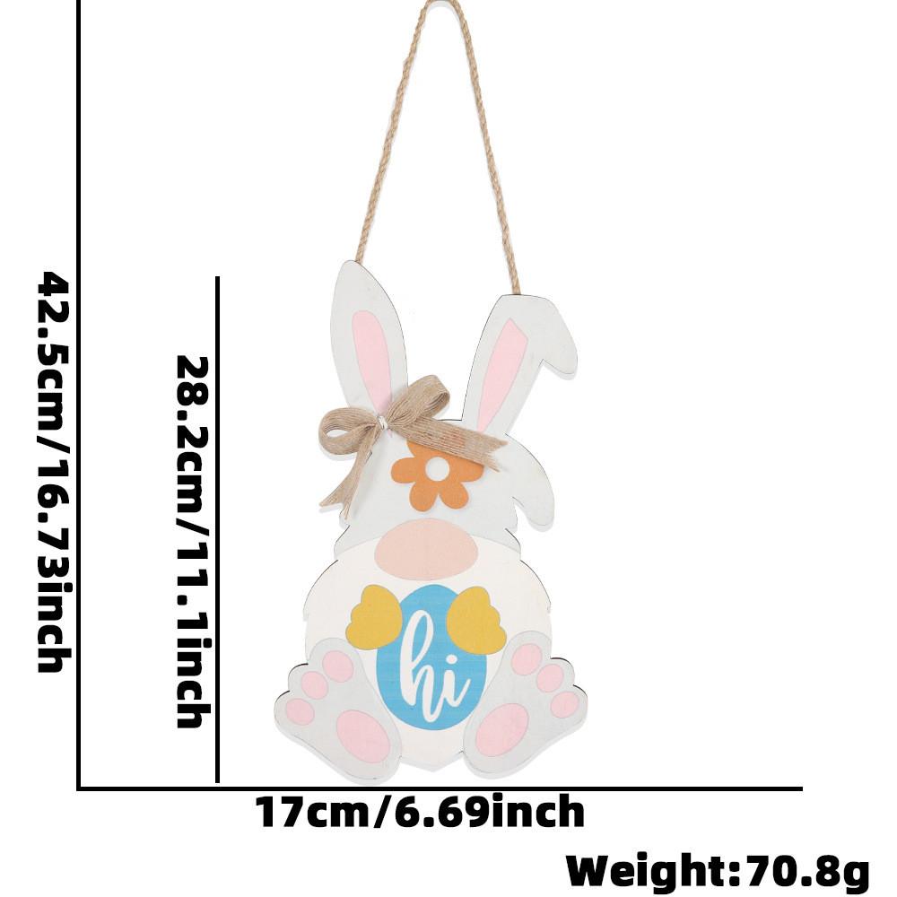 Egg Delightful Easter Chicken Wooden Door Hanger For Holiday Celebrations And Decor