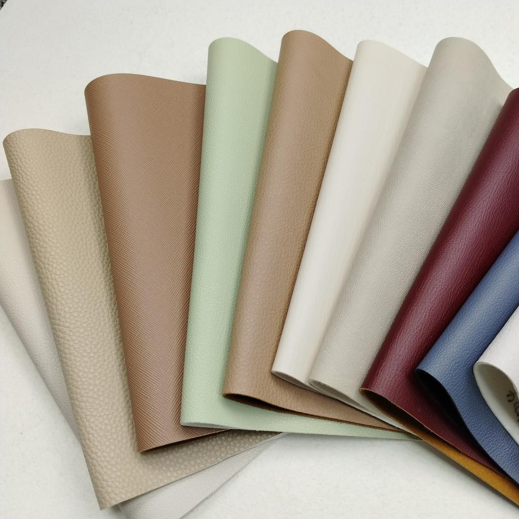 Customizable,in Various Colors, Grainy Soft Embossed Synthetic PU Leather Water Resistant Stretchable for Shoes Bags