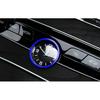 Blue Aluminum Middle Console Clock Ring Cover Trim Fit For Benz C-Class 2015-21