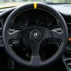 LW 330mm Flat Style Leather Racing Sport Steering Wheel