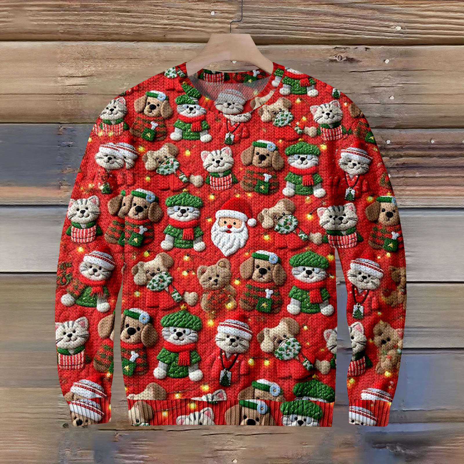 

Смешной рождественский свитер для мужчин и женщин, праздничный пуловер 2025, оригинальная толстовка с круглым вырезом, праздничный подарок XXL