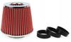 Sport Air Filter Cone Chrome+3Adapters