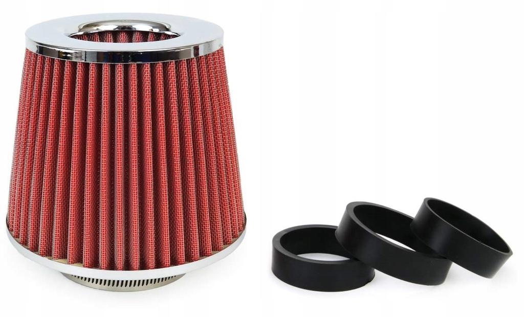 Sport Air Filter Cone Chrome+3Adapters