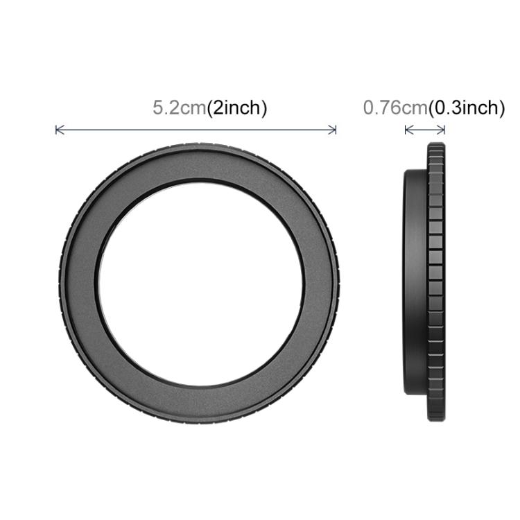 For DJI Osmo Action 6 PULUZ Filter Holder Metal Protective Filter Frame (Black)