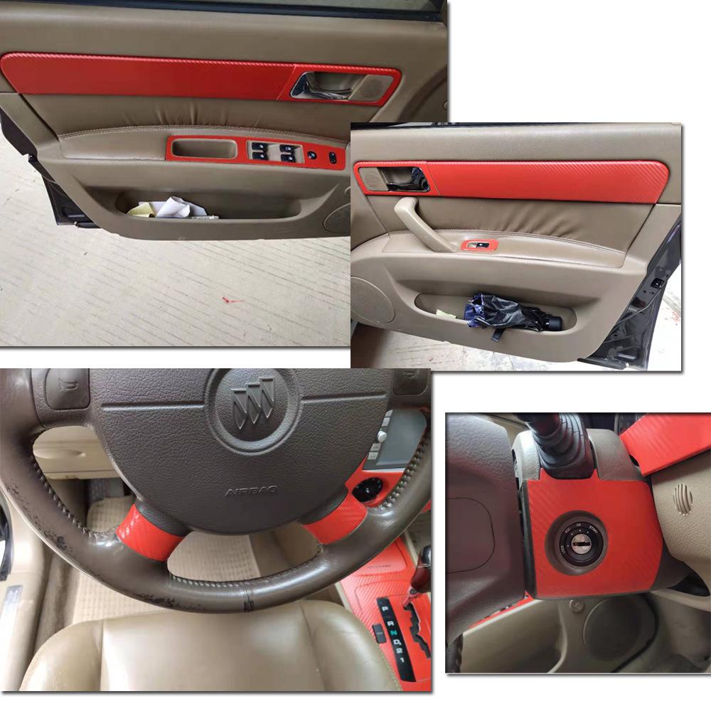 Buick Excelle 03-16 Carbon Fiber Interior Stickers for Console & Window Controls