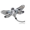 Retro Dragonfly Brooch Scarf Buckle: Large Vintage Corsage Pin