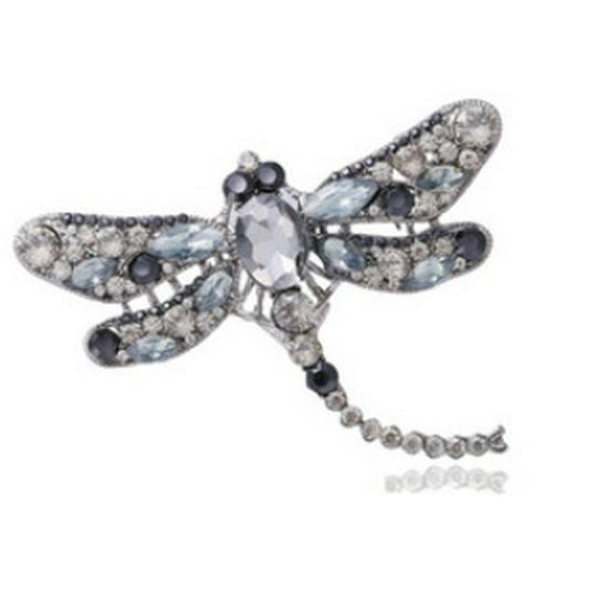 Retro Dragonfly Brooch Scarf Buckle: Large Vintage Corsage Pin