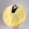 Elegant Big Swing Hem Half Skirt Double Layer Chiffon Lightweight National Folk Classical Dance Dress For Women