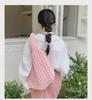 Korean Style Cloud Bubble Pleated Shoulder Handbag for Women, Large Capacity Mother-and-Child Cloth Bag