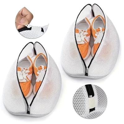 Netz-Wäschebeutel für Turnschuhe/Schuhe Stiefel Mit Reißverschlüssen Für Waschmaschinen Reise-Kleideraufbewahrungsbox Organizer-Taschen