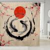 Feelyou Japanese Wave Bath Curtain for Boys Girls Fuji Mountain Shower Curtain Waterproof Japanese Style Bathroom Shower Curtain