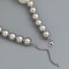 European and American Imitation Pearl Necklace with Large CCB Round Beads - Hip-Hop Style for Women