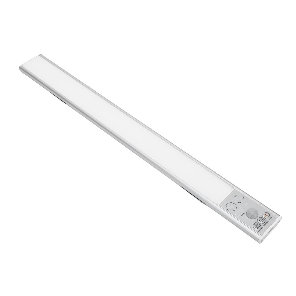 Under Cabinet Light, Motion Sensor Light Indoor with 3 Color Temperatures and Stepless Dimming, Rechargeable Battery Operated for Kitchen Bedroom Cl