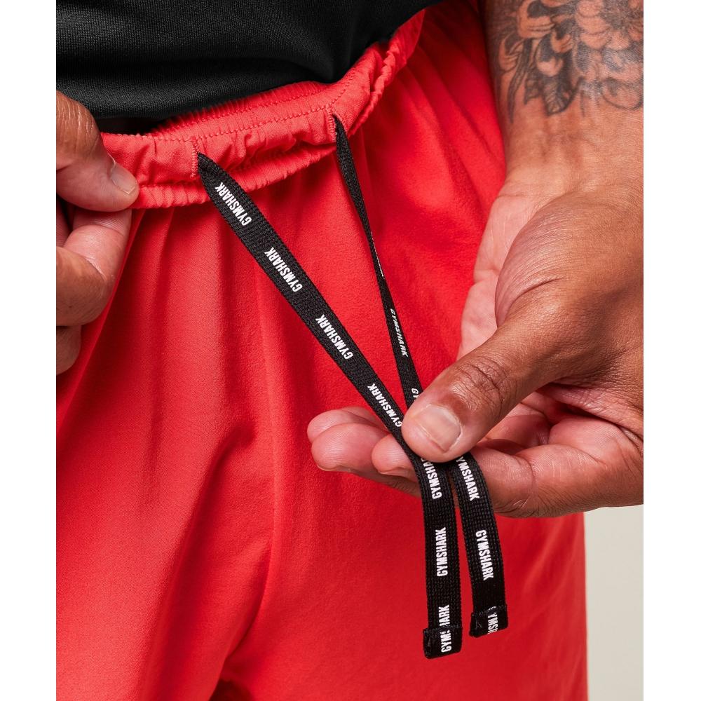 Gymshark Hybrid Athlete 7  Shorts Coral Red A2c2c Rb0y