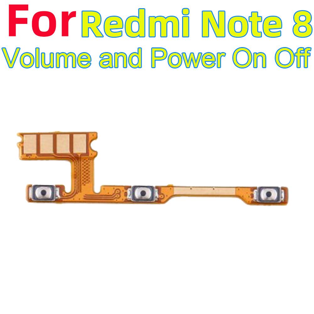 Включение Выключение Клавиша Переключатель Громкости Шлейф для Xiaomi Redmi Note 8 Включение Выключение Громкость