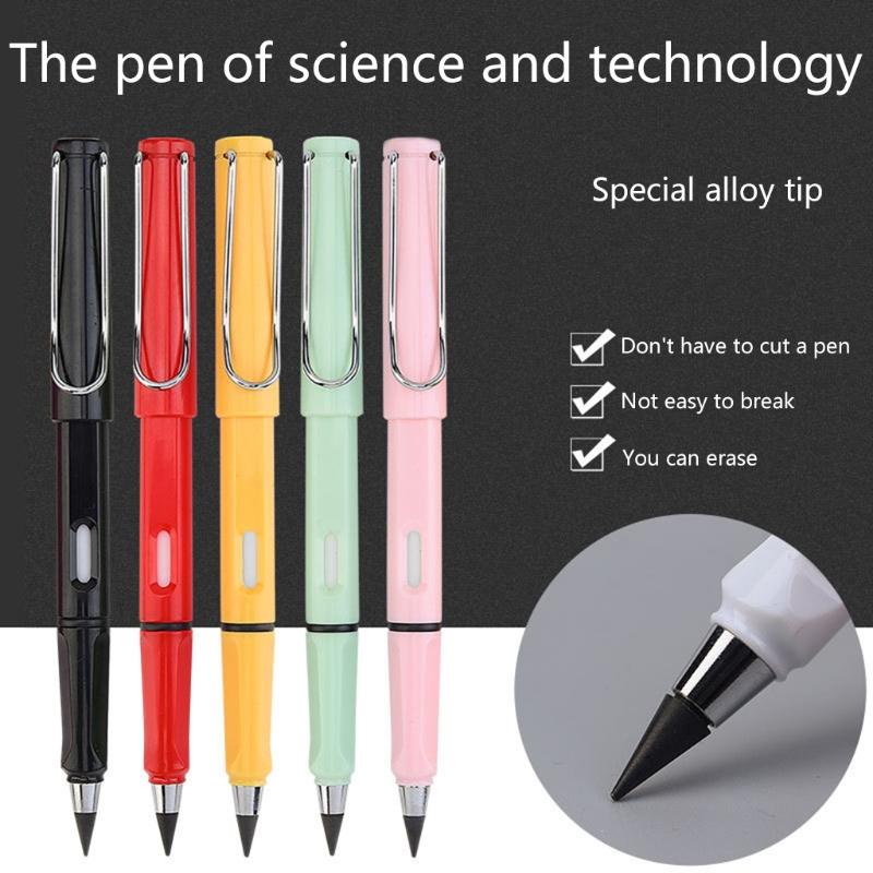 Portable Erasable Inkless Pencil Refillable Inkless Pencil Unique Screw Interface Design Detachable Pen Nib for Children