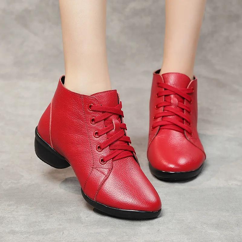 Women's Genuine Leather Boots Luxury Elegant Casual Ankle Moccasins For Women Trends 2024 Comfortable Outdoor Medium Heel Shoes