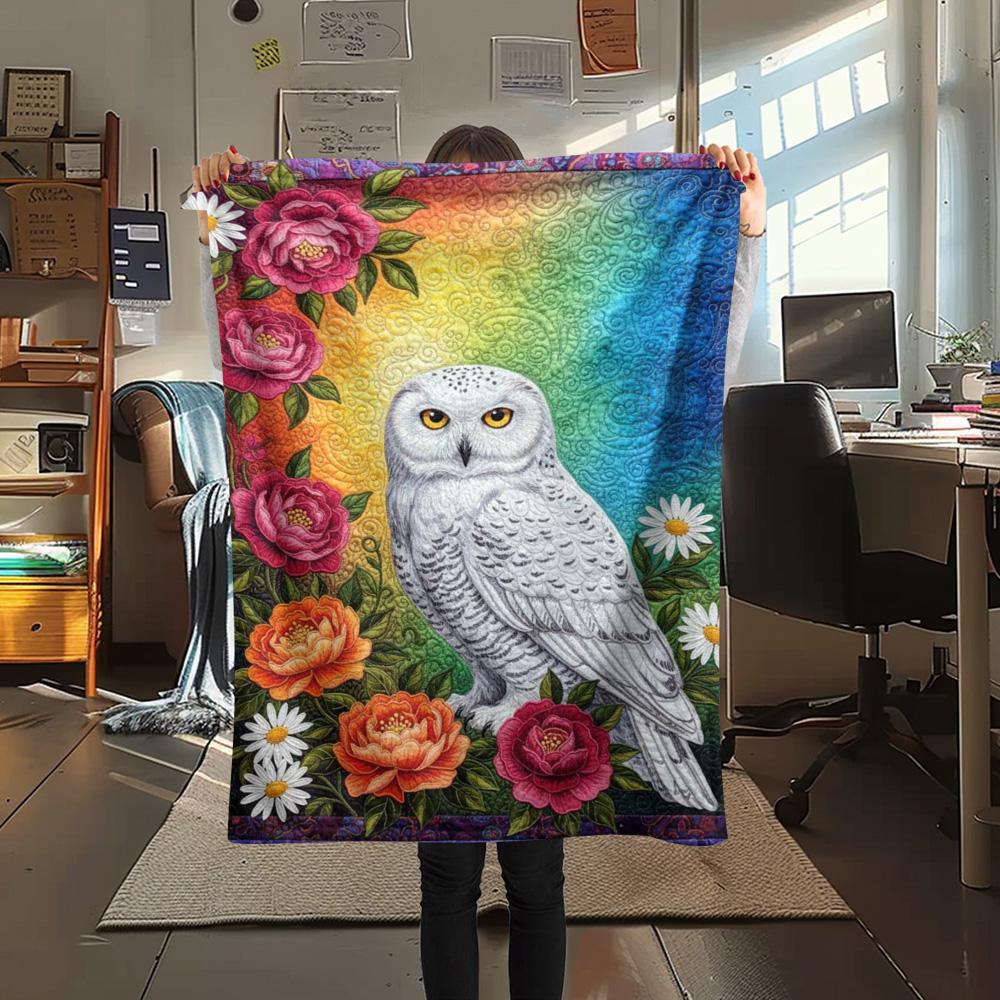 1PC Quilting Print FlAannel Blanket, High Quality Comfortable for All Seasons, Home Decor, Warmth and Comfort