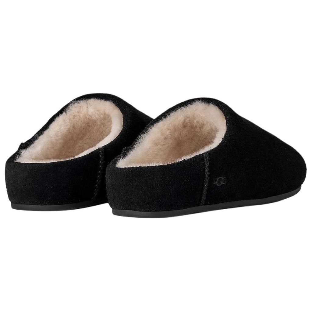 UGG Elea Papuci de damă la modă, confortabili, cu talpă de cauciuc, anti-uzură, cu degete descoperite, negri 1171390-BLK