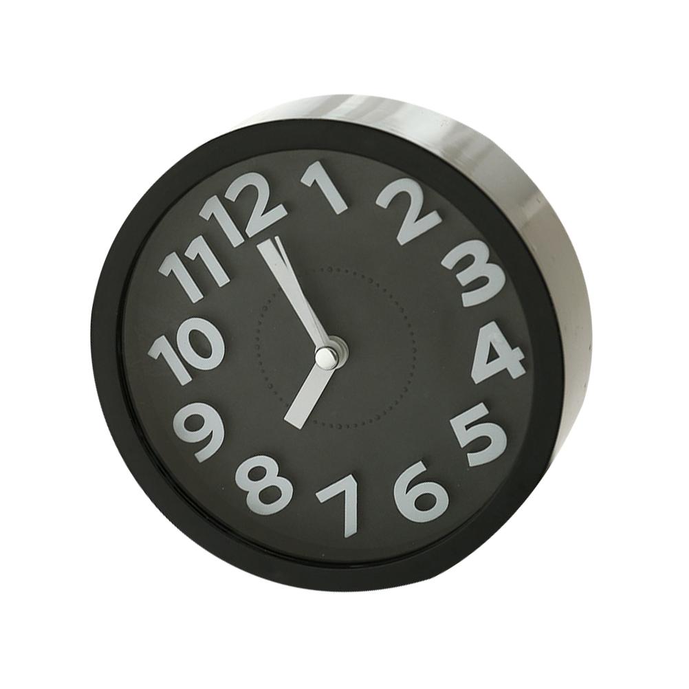 

Bedside Mini Digital Clock Silent Plastic Desktop Clock Clear Display Compact Lightweight Portable чёрный