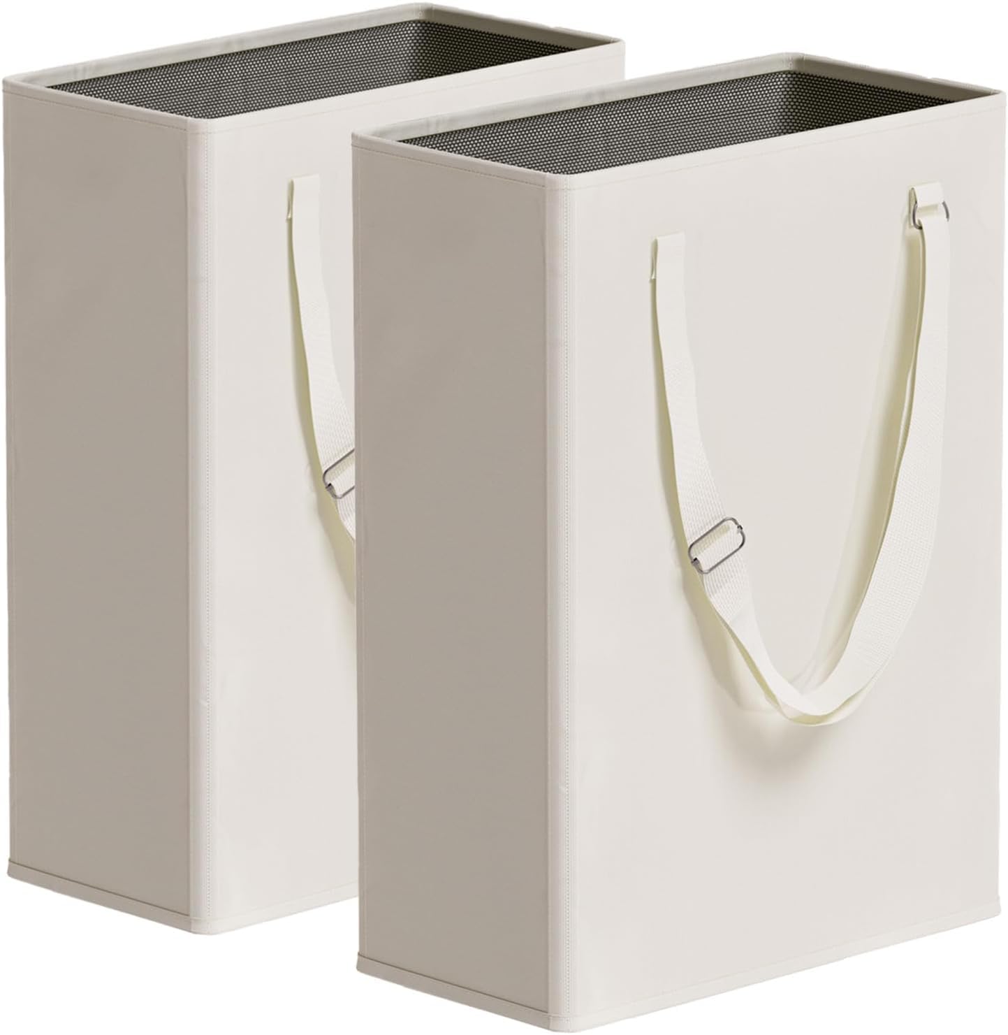

TECHMILLY Тонкий 45 л Складной Водонепроницаемый Оксфордский Контейнер для хранения одежды с сеткой Портативный и для гардеробных и прихожих Корзина, Самостоящая, бежевый