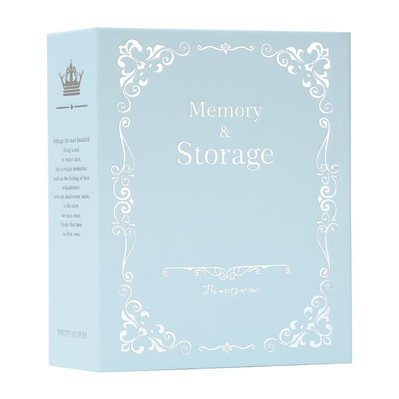 Large 6-Inch 4D Children's Growth Photo Album with 100 Laminated Pages and Hot Stamping Cover