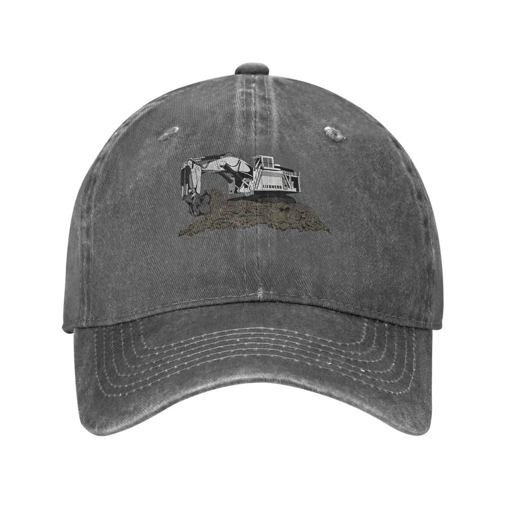 Baseball Cap Liebherr Excavator Summer y2k Funny Hip Hop Hats  Couple Women Print Outdoor Sports Sun-Proof Snapback Cap