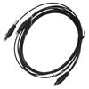 1x2 Digital Optical Splitter Cable SPDIF for Toslink Fiber Optic Sound Splitter Cable For Home Theater HDTV Speaker