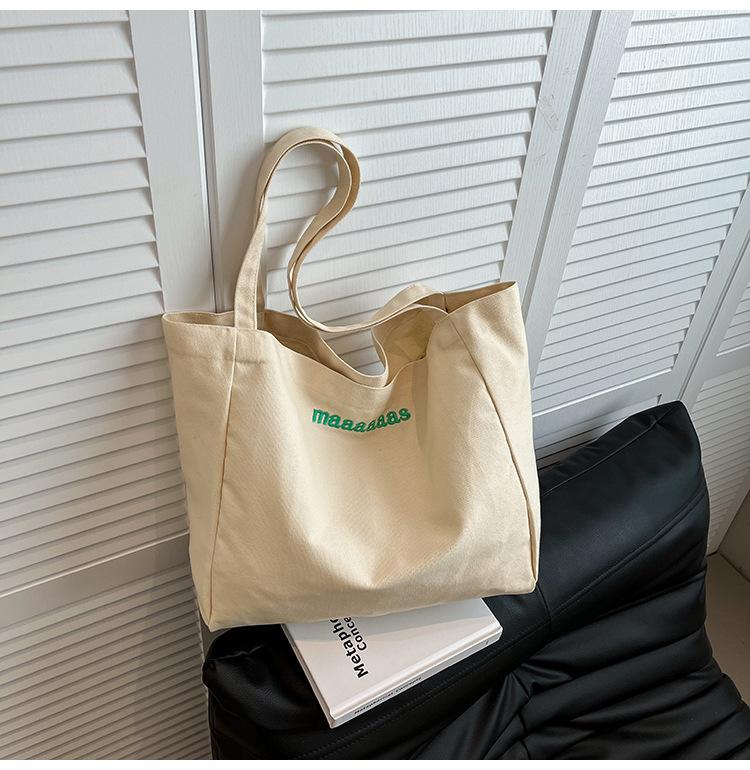 

Tote bag new canvas shoulder bag portable simple casual large capacity women s cloth bag