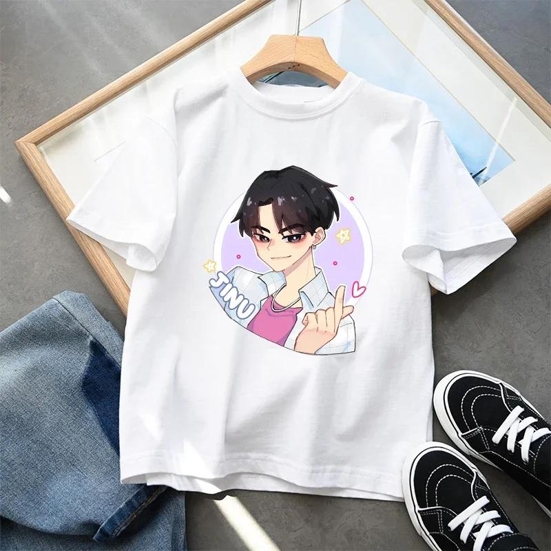 2026 KPop Demon Hunters Girls' Summer Casual Tops Kids Birthday GiftsChild T-shirt Anime Character Print Short Sleeve Tees