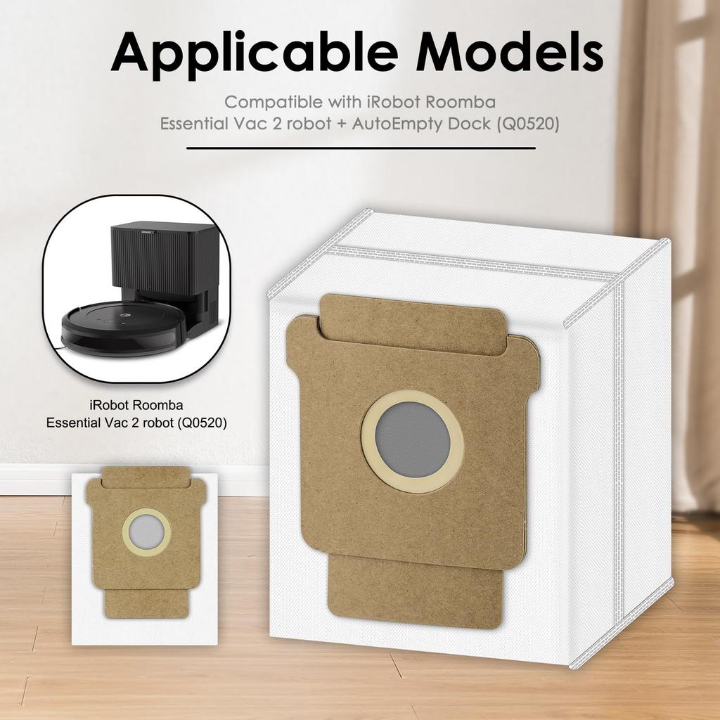 1Pc Dust Bag for iRobot Roomba 105 Combo/205 Dustcompactor/Plus 405 Combo/Plus 505 Combo Non Woven Fabric Vacuum Cleaner Replacement