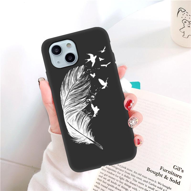 TPU Phone Case Cover for LG K51,Wave With Moon Circle White Japanese Print,Design in USA