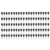 100Sets Black Electric Fence Insulator Durable Husbandry Fence Insulator  Livestock