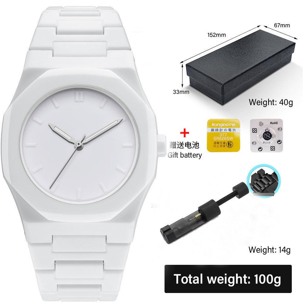 Moderne Minimalistisk Skissering Kreativ Sportsklokke Fritid Enkelt Design Vanntett Silikonrem Kvarts Armbåndsur Klokke Gaver