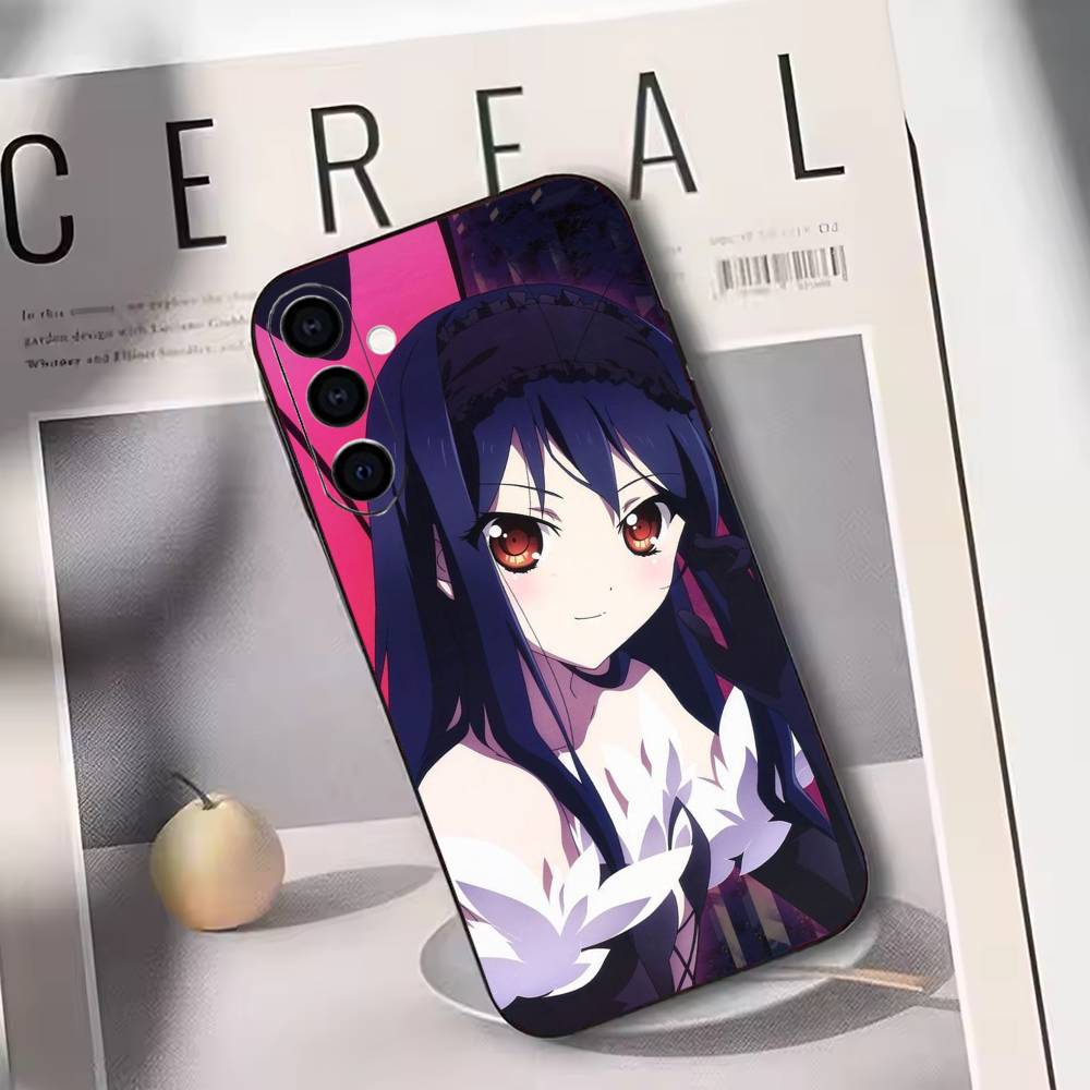 Accel World Kuroyukihime Phone Case Black Silicone Soft For Samsung Galaxy A73,A72,A71,A70,A53,A52,A51