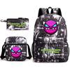 Geometry sprint game backpack geometry dash heat transfer backpack elementary school bag leisure bag