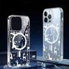 Snowflake Deer Magnetic Case for iPhone 15/16/17 Pro Max - Transparent Full Coverage