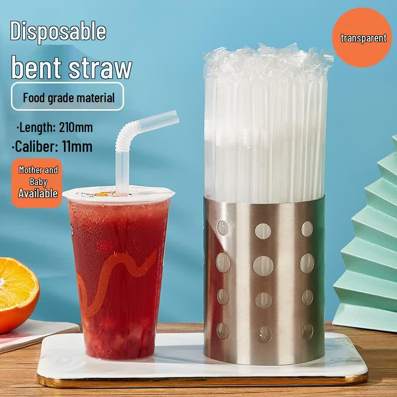 Bozhen Jiangchu Food-Grade Disposable Bent Plastic Straws