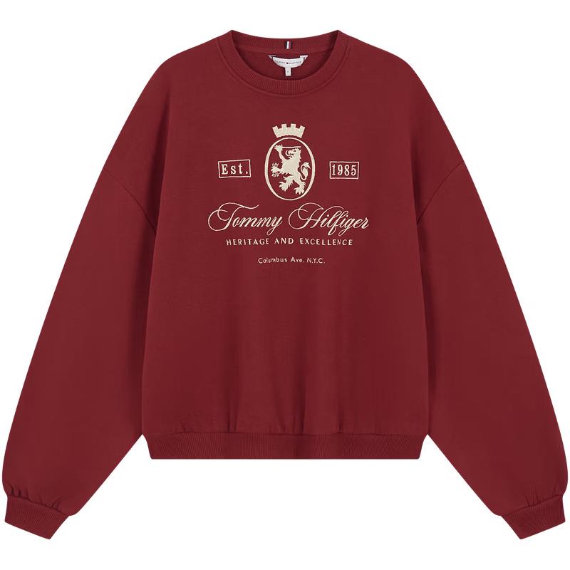 

Tommy Hilfiger Women s Embroidered Fleece Sweatshirt S