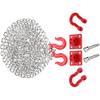 RC Tow Hook Chain, U Shaped Tow Hook Trailer Chain Assemble Parts for RC Climbing Crawler Car 1/18