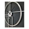 Querencia Metal Black Wall Clock 1.5 Mm Thickness 60x60 Cm