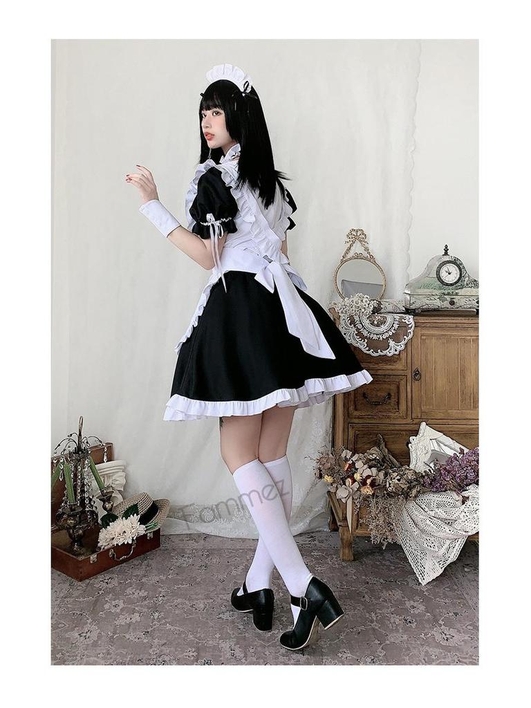 Yosuga No Sora Kasugano Sora Anime Maid Cosplay Costume - Black and White