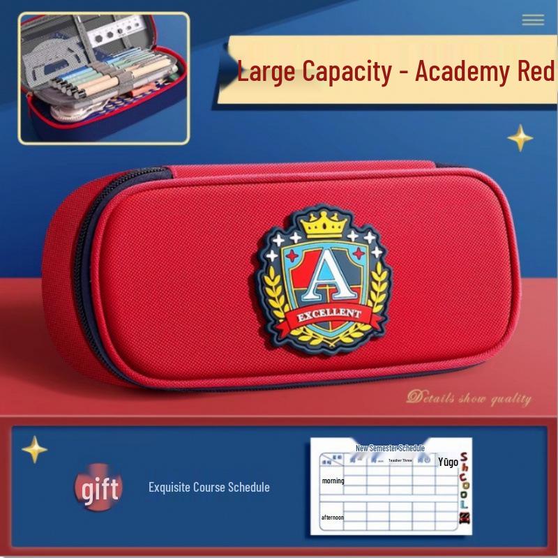 Stylish High-Capacity Vintage Pencil Case for Students