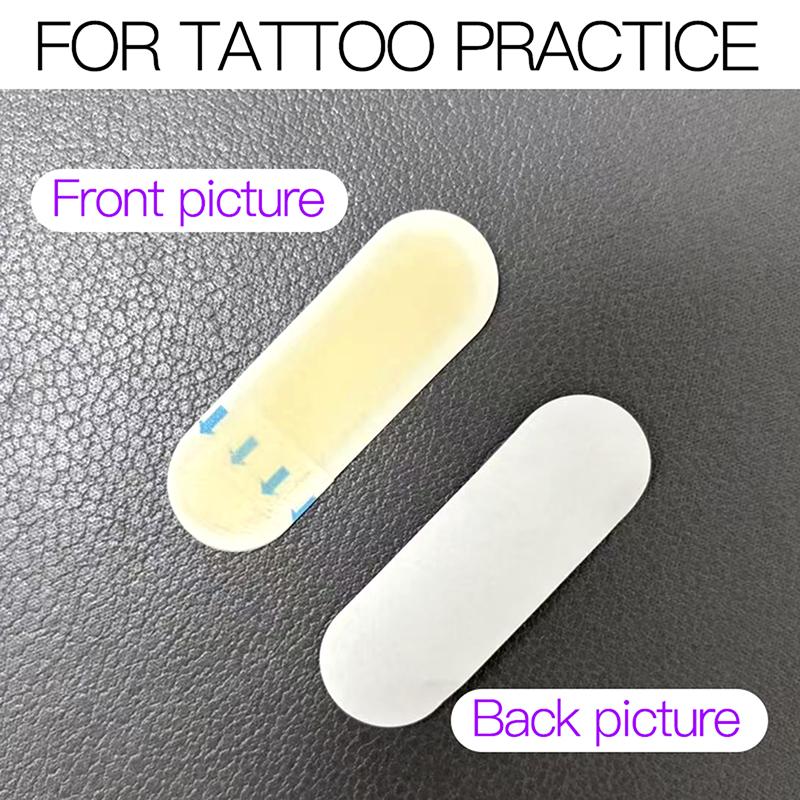 10Pcs Tattoo Real Operation Transfer Sticker Skin Print Micor Eyebrow Line Practice Permanent Beginner Silicone Tattoo Training
