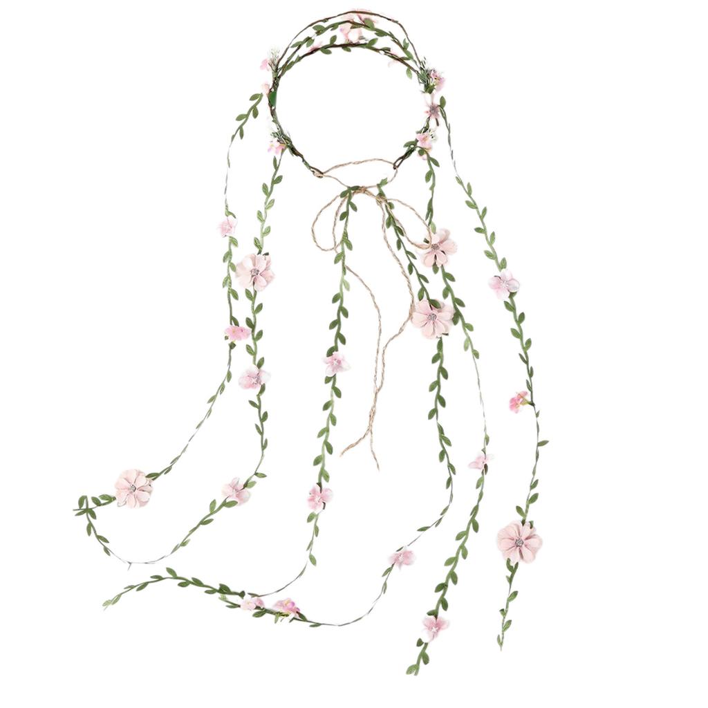 Buntes Blumenkranz Stirnband Handgemachtes Stirnband Kranz Frisuren Kopfschmuck Geeignet für Damen Verlobung Jubiläum