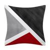 Trendige Schwarze Rote Postmoderne Abstrakte Linien Kissenbezug Polyester Mode Gestreifte Dekorative Kissen Für Sofa Sitz Home Decor