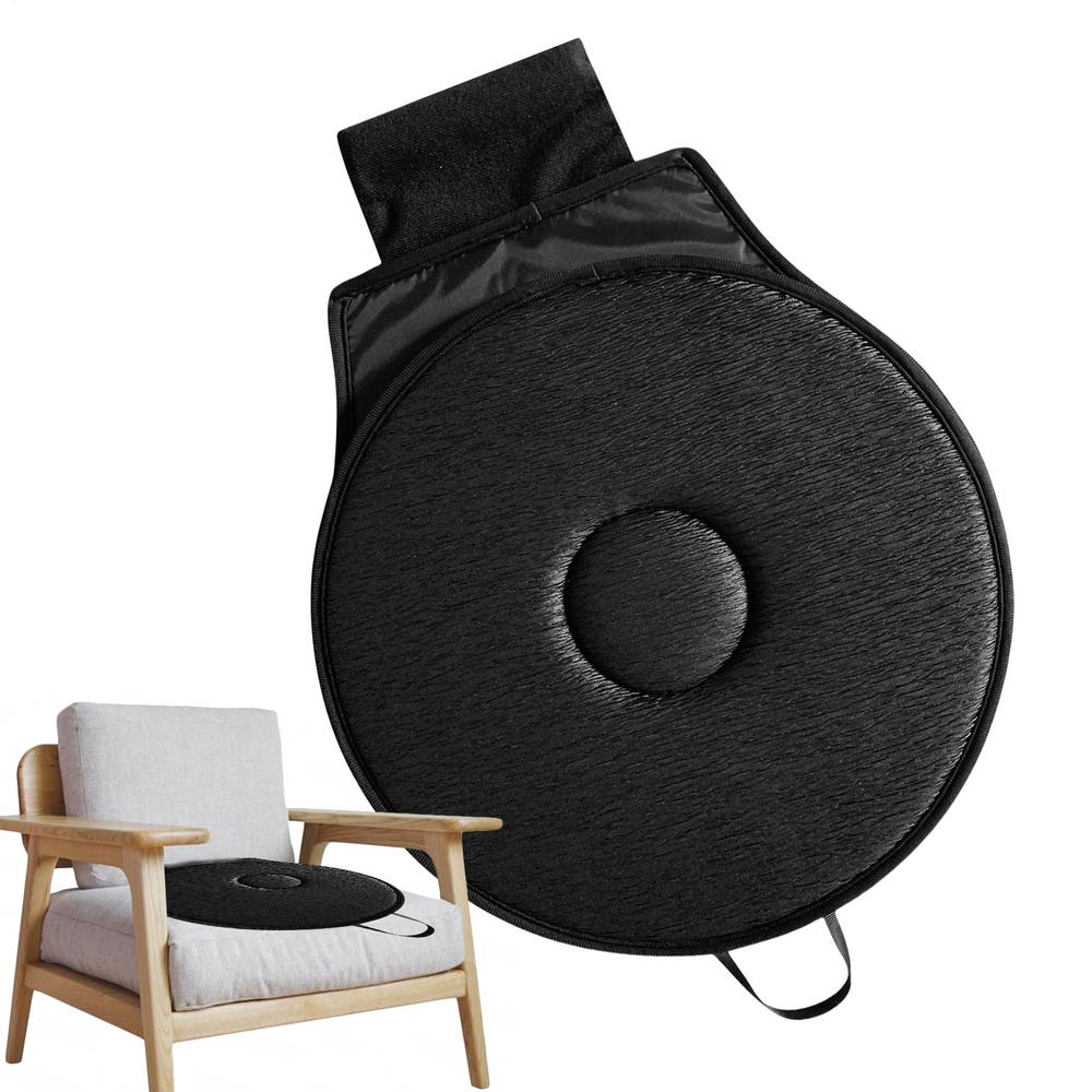

360 degree Rotating car Seat Cushion for Elderly portable auto Swivel Seat pad Comfort Car Seat Mat Universal for car interior чёрный
