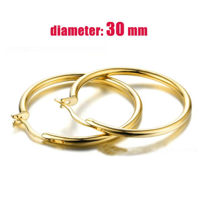 

Big Hoop Earrings For Women Minimalist Circle Classic Cartilage Earring Rose Gold Color Hoops Fashion Jewelry Wholesale E780