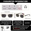 Vintage Punk Style Square Sunglasses for Men Steampunk Metal Frame Cool Decoration Hinge Glasses